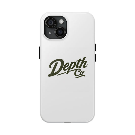 Depth Co Tough Phone Case — Protective Retro Logo iPhone Case