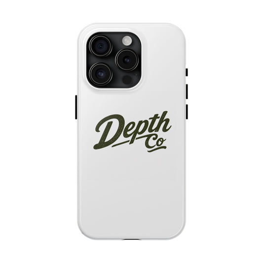 Depth Co Tough Phone Case — Protective Retro Logo iPhone Case