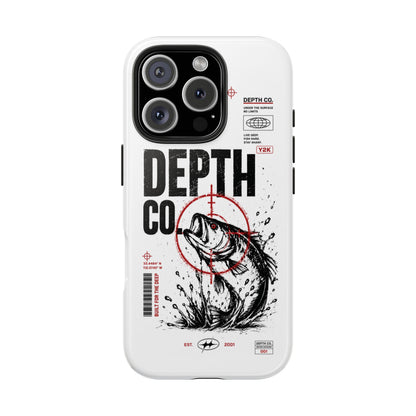 Depth Co. Tough Phone Case — Retro Fishing Target Design