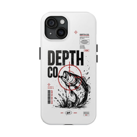 Depth Co. Tough Phone Case — Retro Fishing Target Design